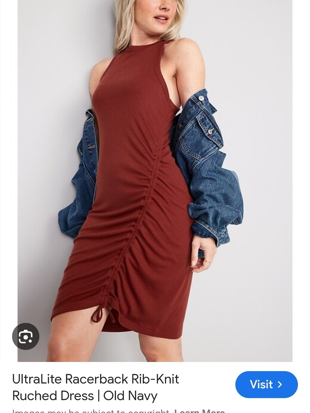 Old Navy Rust-Red Sleeveless Tank Dress